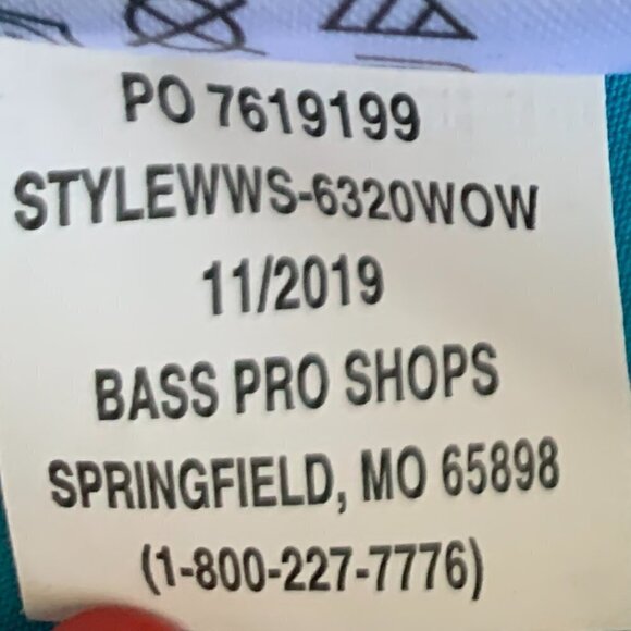 World Wide Sportsman Activewear Fishing Button Up Shirt Women S Blue 133B - Picture 16 of 16